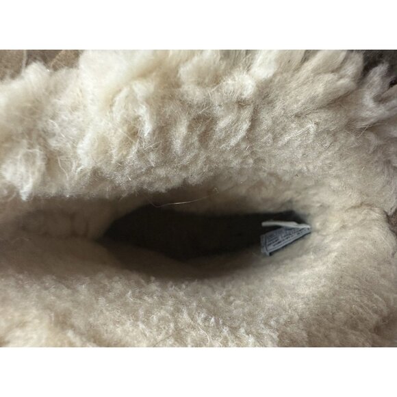 Bearpaw Ankle Boots Women’s Size 8 Cow Suede Wool Blend Lining Brown Knit - Picture 6 of 9